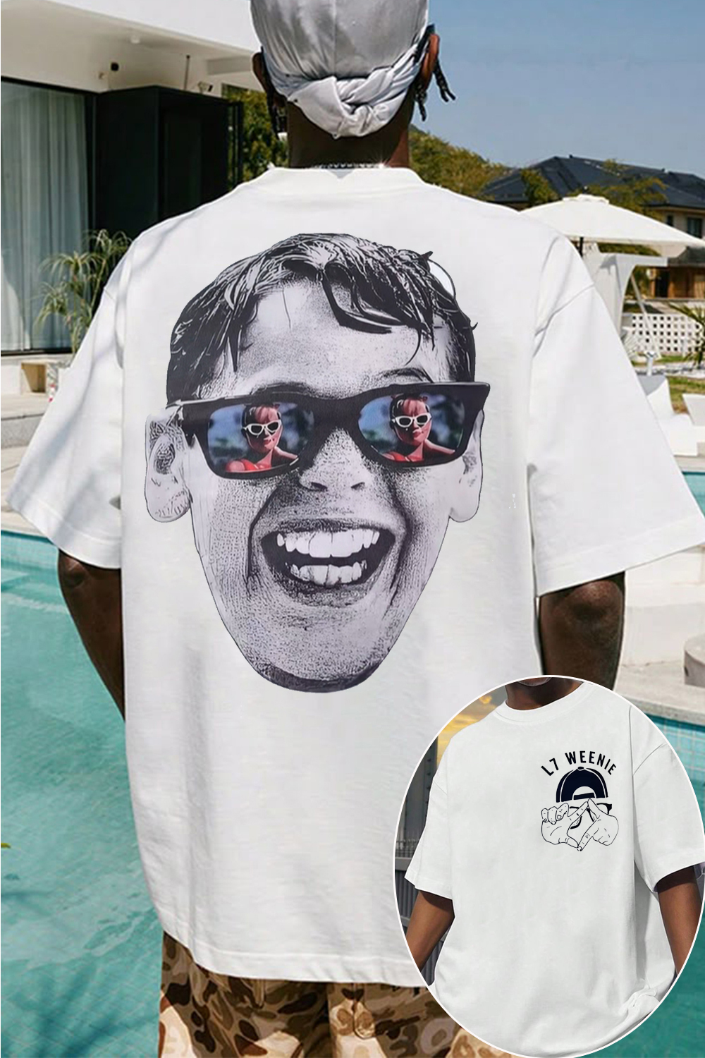 L7 Weenie 2-side printed T-shirt