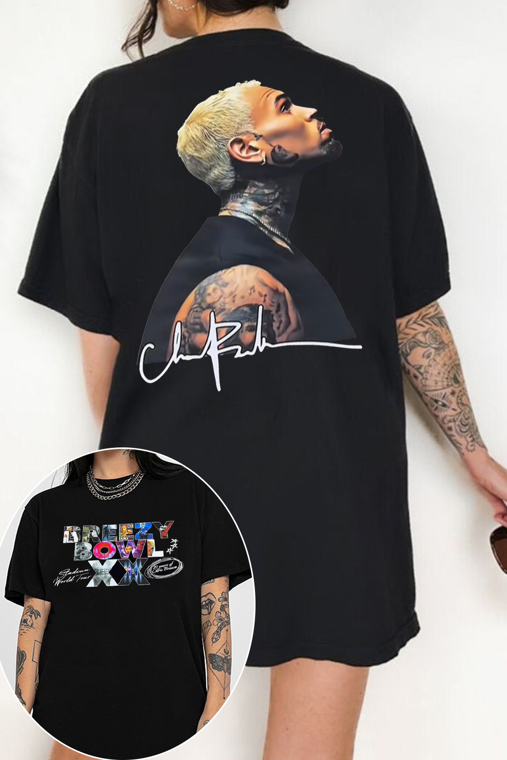 eambreezy 2-sided printed Tee