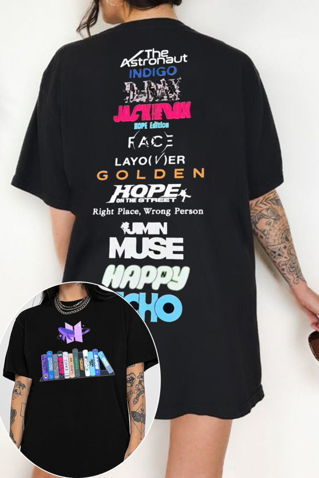 Bts 12th anniversary printed short-sleeved T-shirt