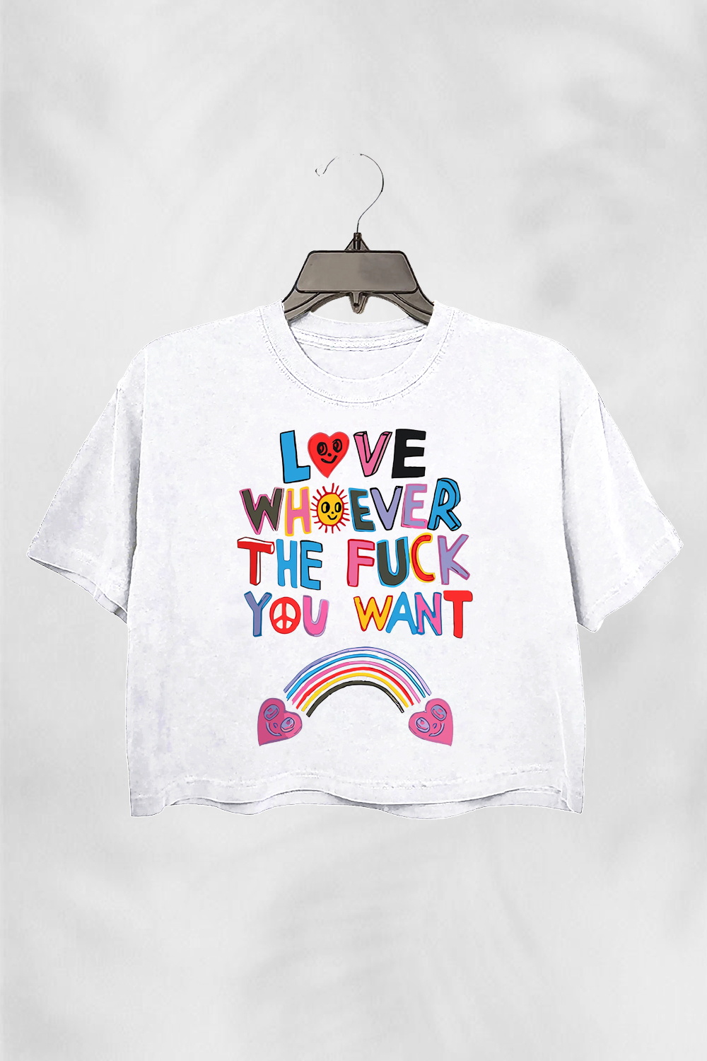 Love Whoever the Fuck you want  LGBQT  Pride Month Crop Top For Women