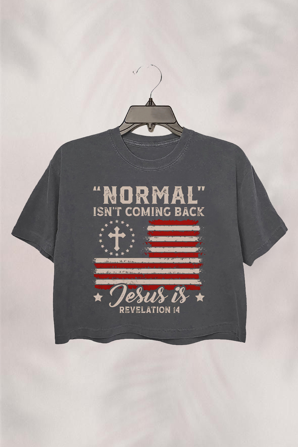 NORMAL ISN’T COMING BACK JESUS IS Crop Top For Women