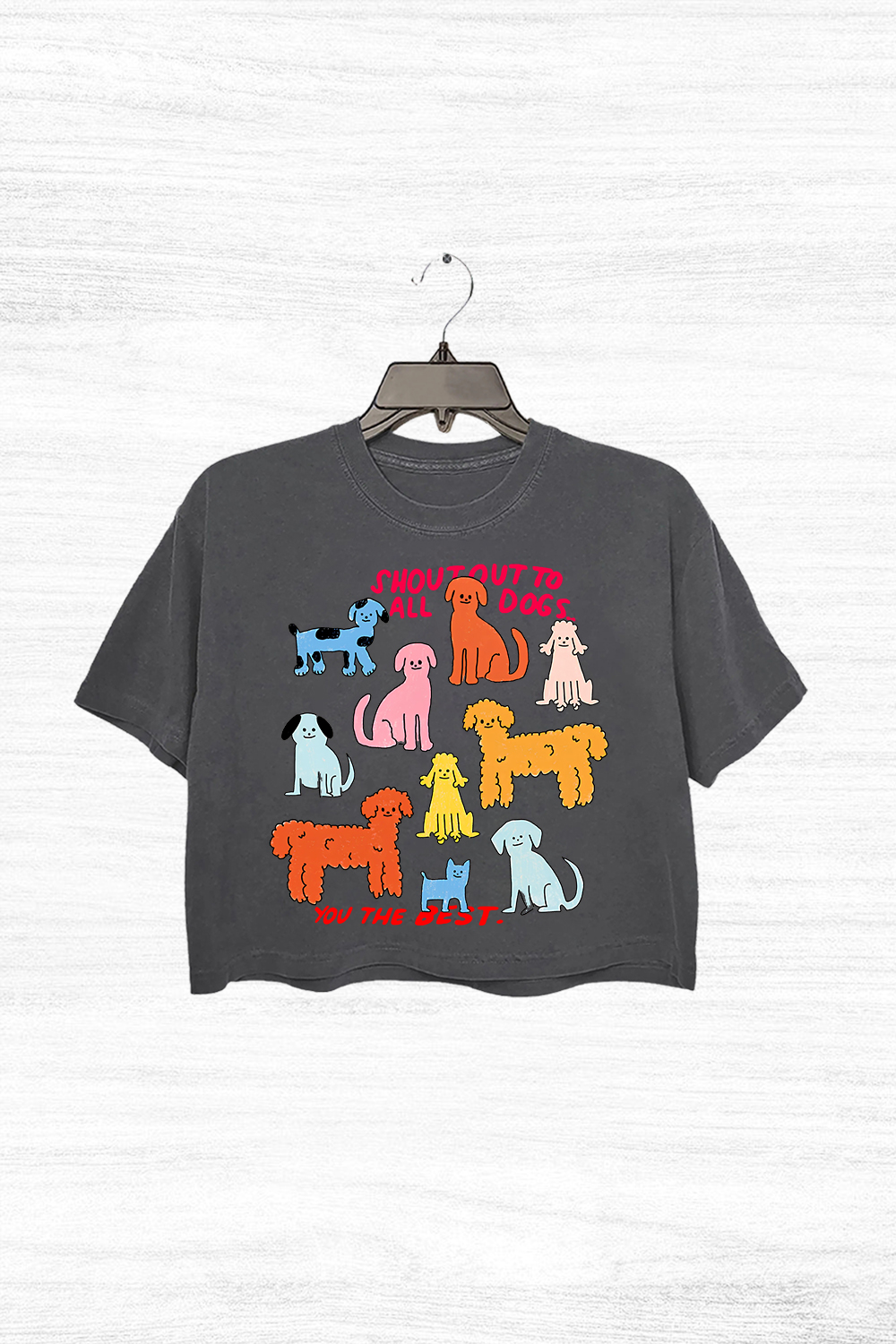 You are Best Dogs Vintage Crop Top For Women 