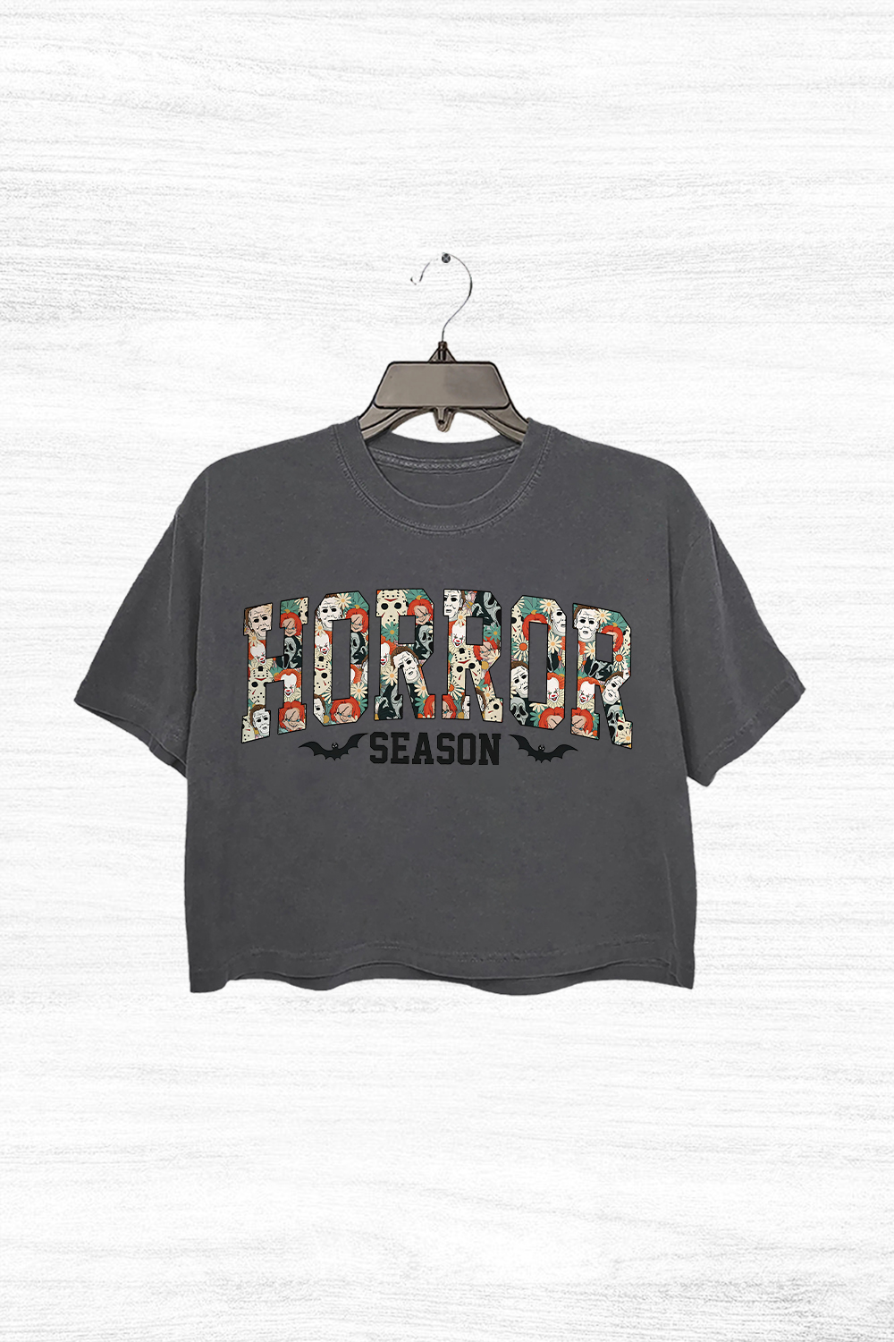 Halloween Horror Movie Characters Crop Top For Women 