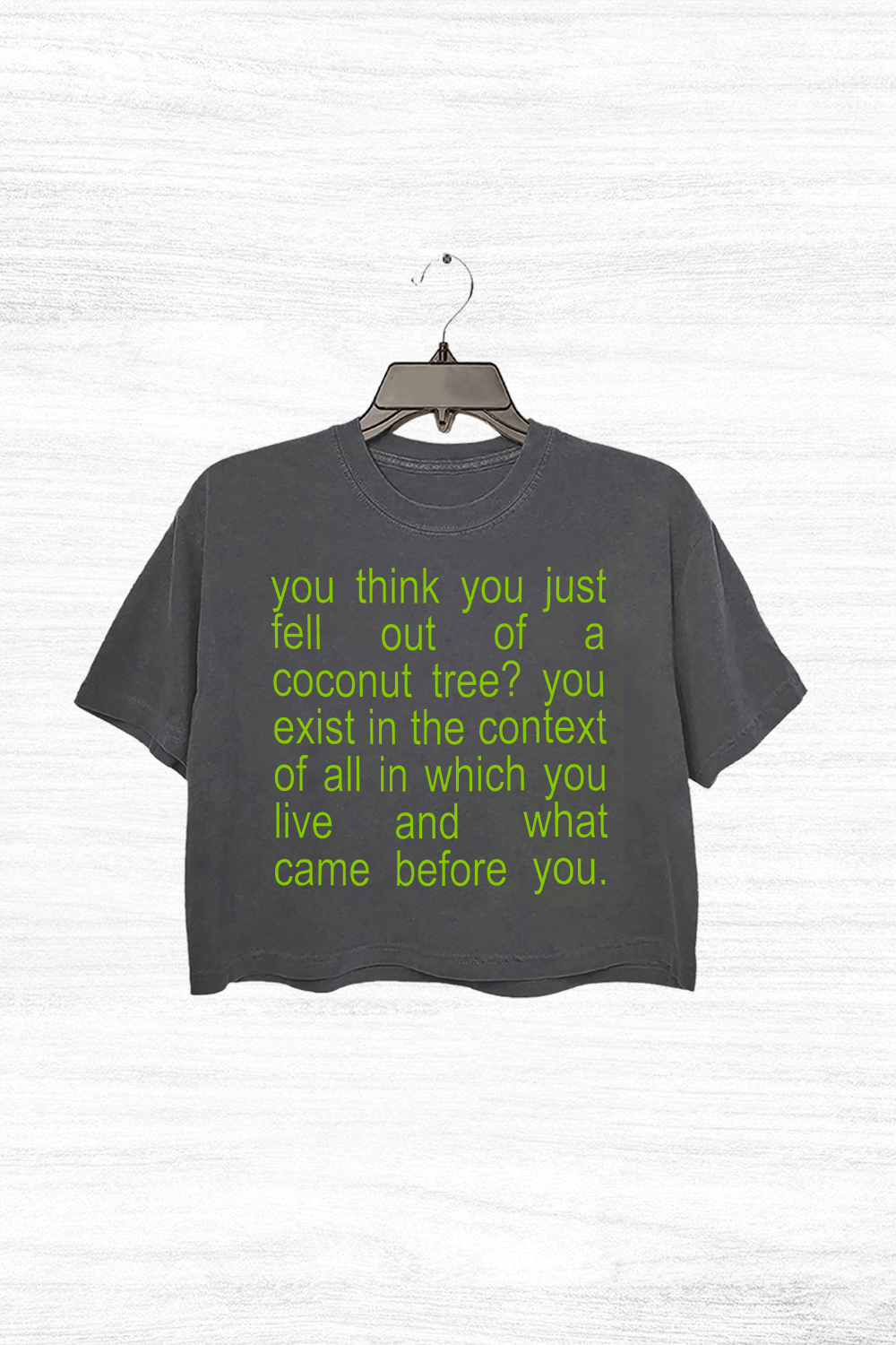 Coconut Tree XCX brat  Crop Top For Women