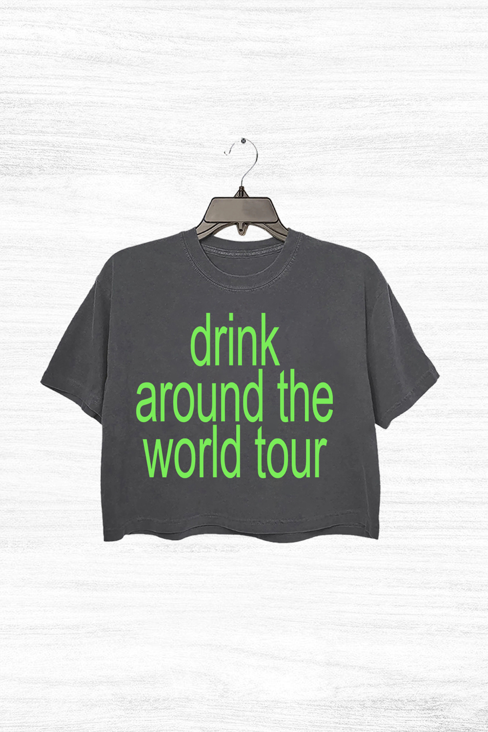 Drink Around The World Tour XCX Crop Top For Women