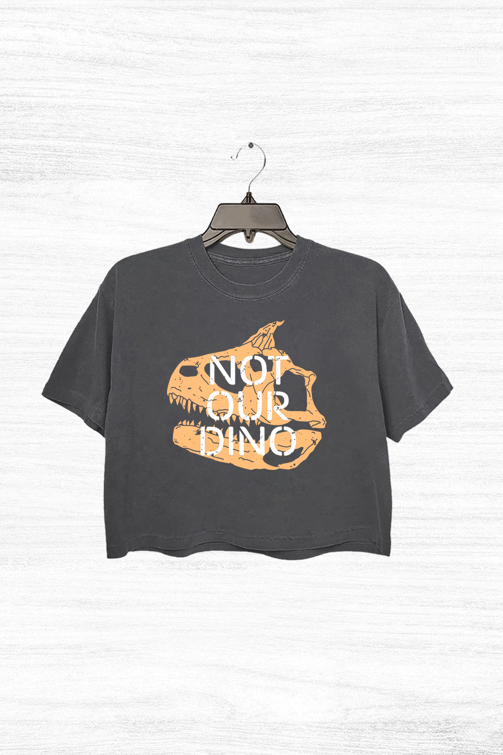 Not Our Dino Dinosaur  Crop Top For Women