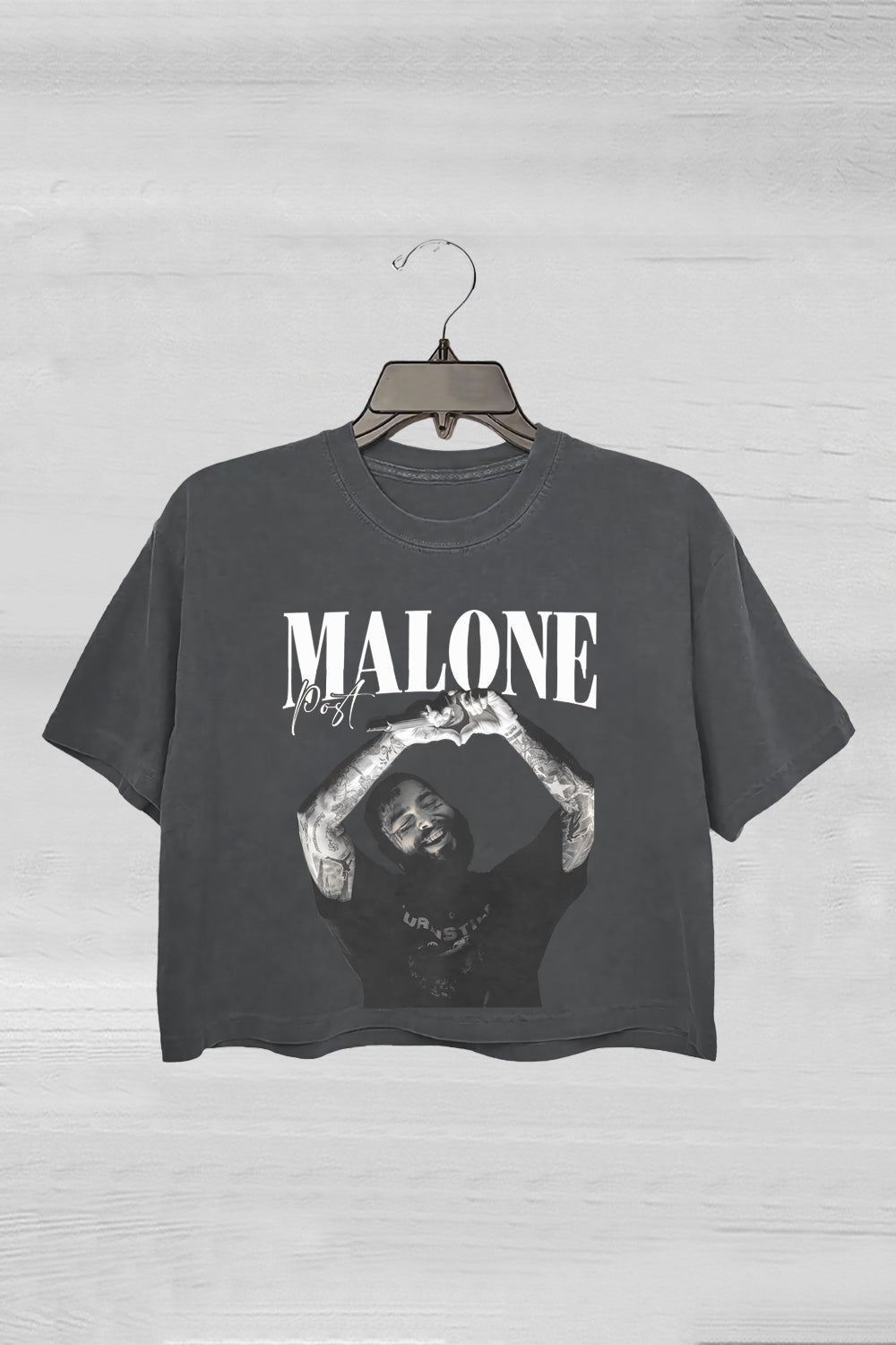 Post Malone Rap Music Merch Crop Tee For Women