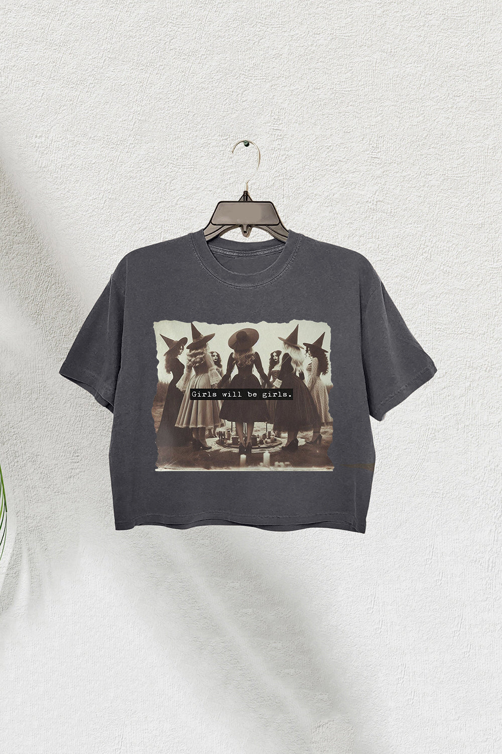 Girls Will Be Girls Witch Faeries Crop Tee For Women