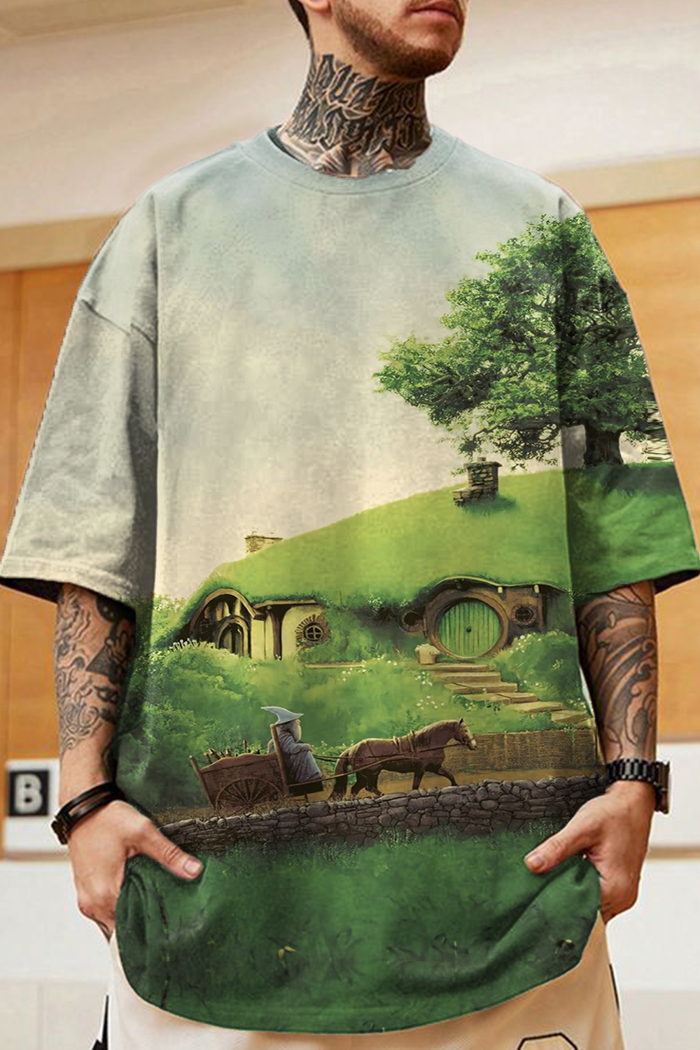 Lord of the Rings Personalized Landscape Short Sleeve T-Shirt