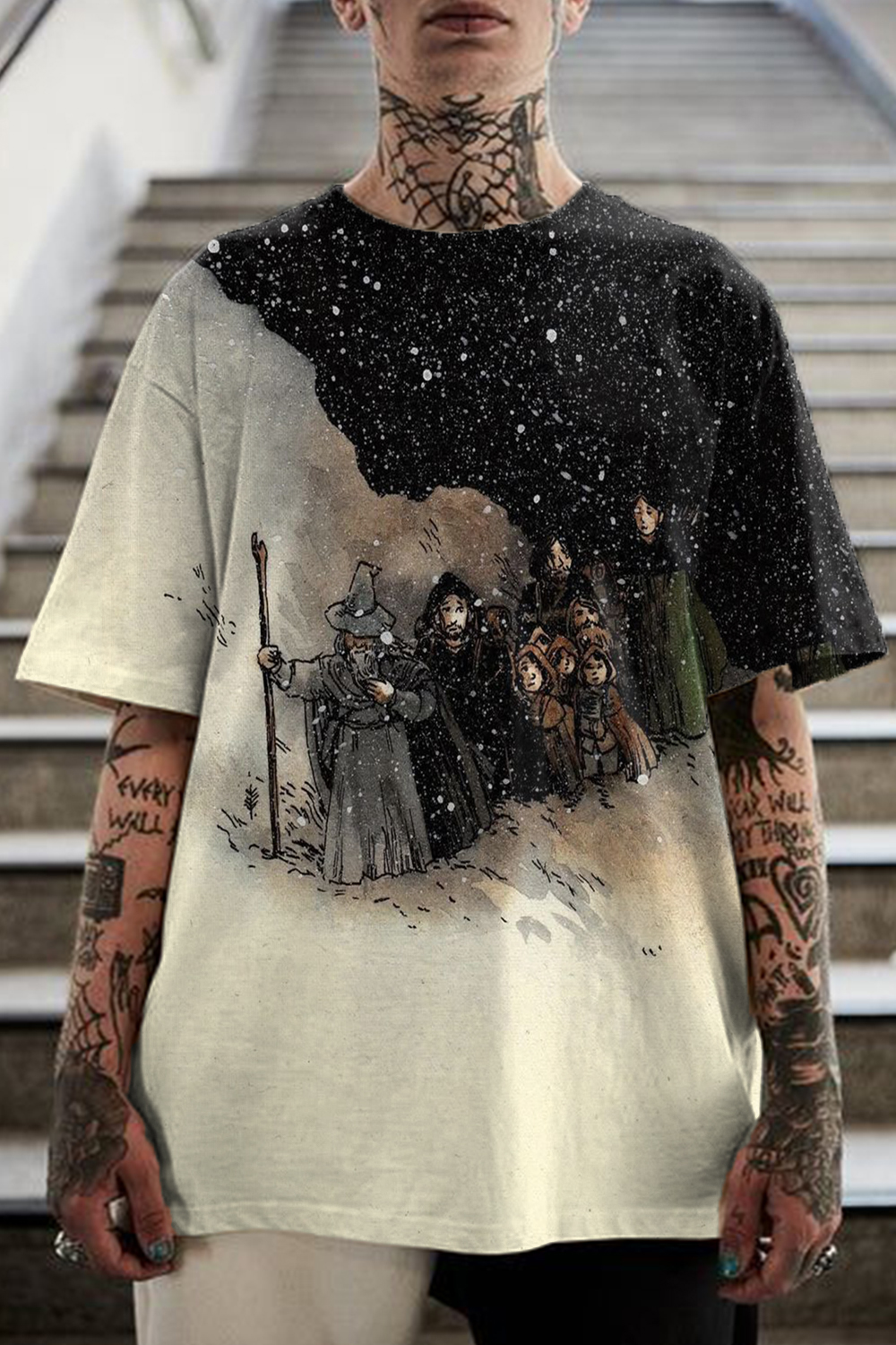 Lord of the Rings color matching personalized print men's T-shirt