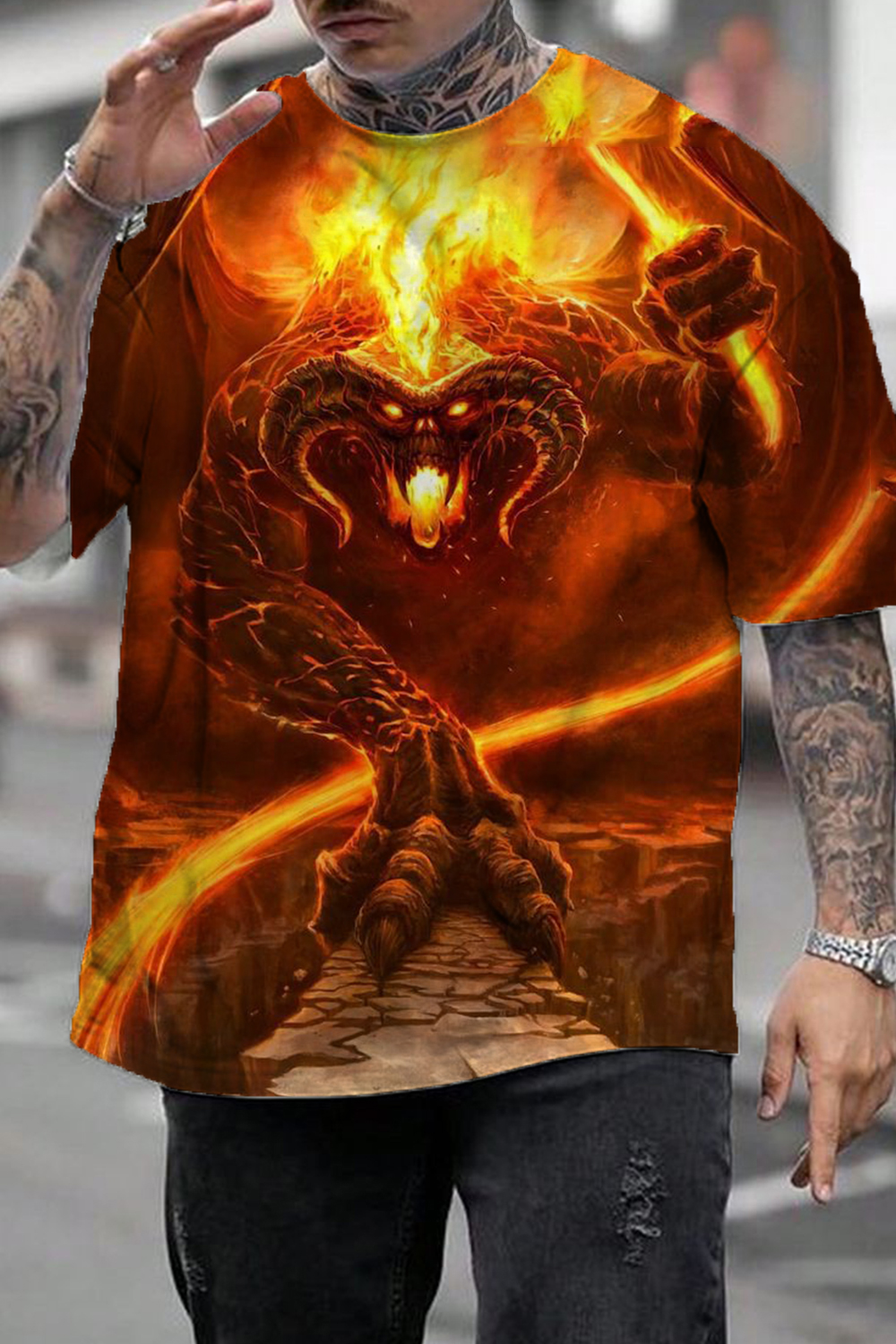 Lord of the Rings Oil Painting Men's T-shirt