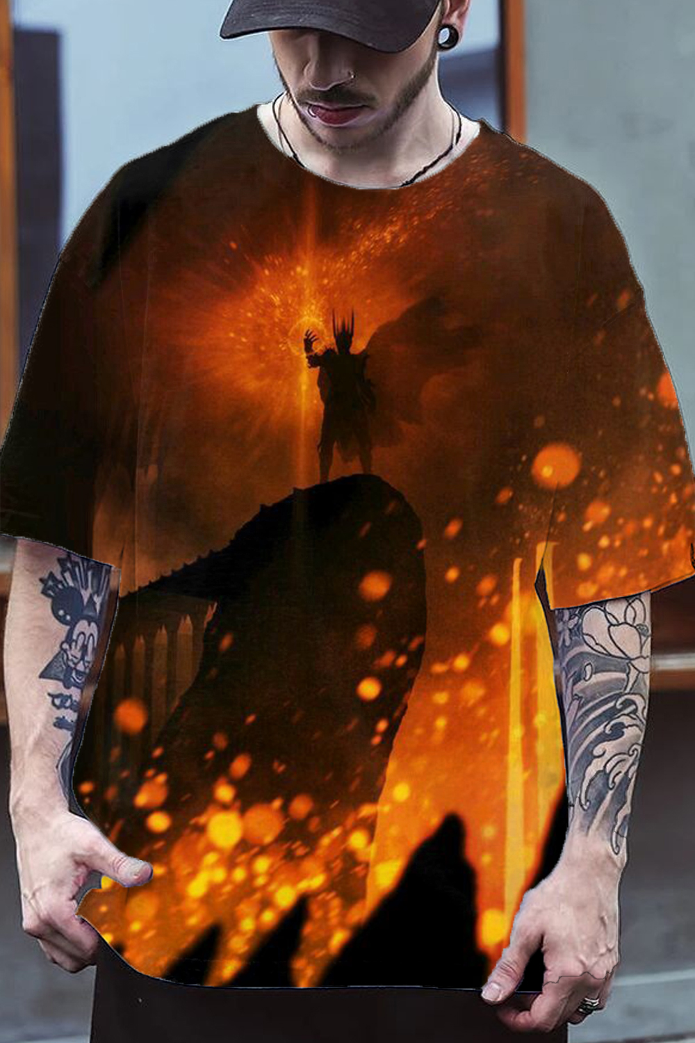 Lord of the Rings Comic Round Neck Short Sleeve Men's T-Shirt