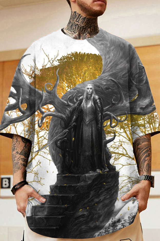 The Lord of the Rings Tree of Life Round Neck Short Sleeve Men's T-Shirt