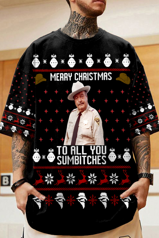 Smokey and the Bandit Christmas Printed T-Shirt