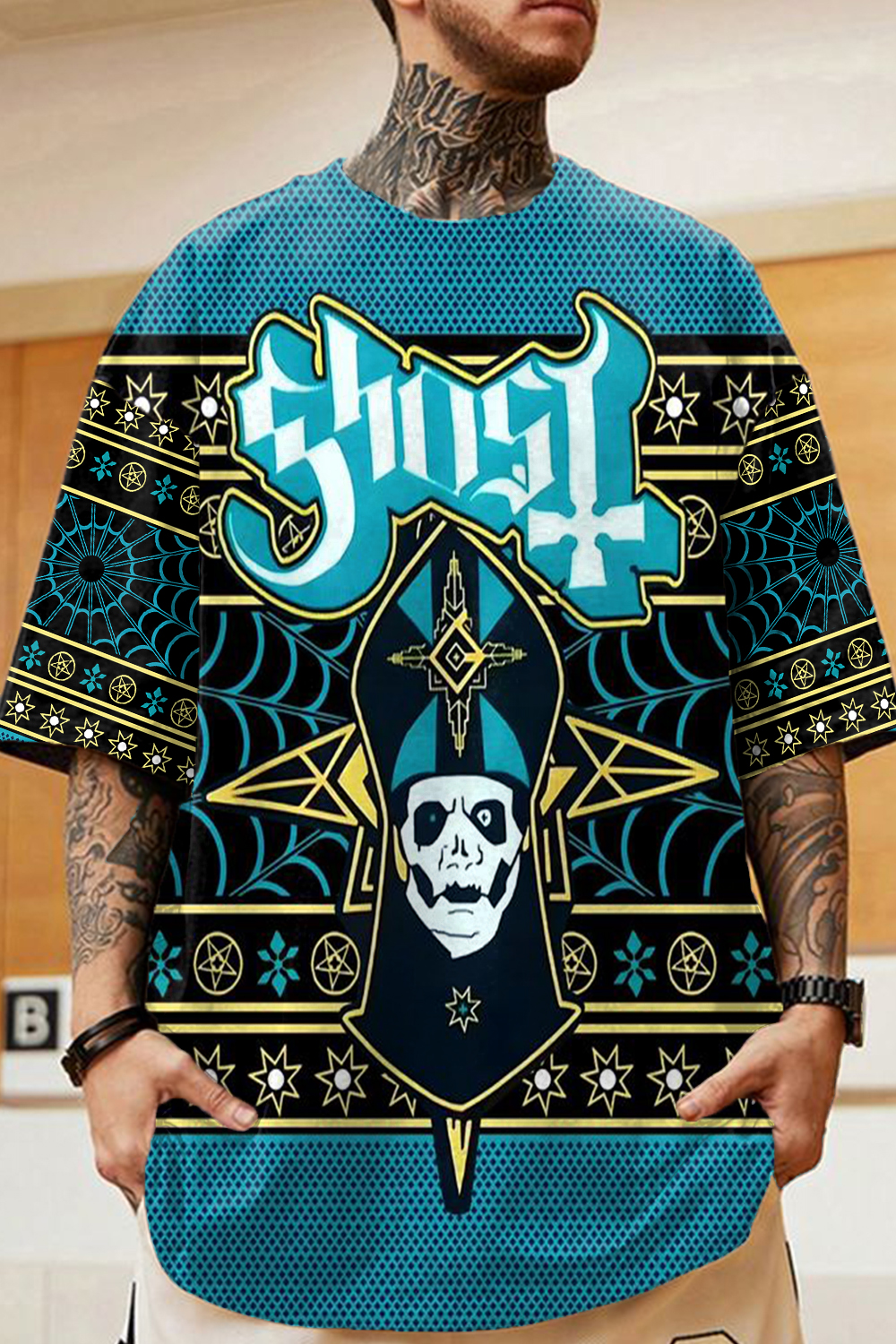 Ghost Band Christmas Printed T-Shirt