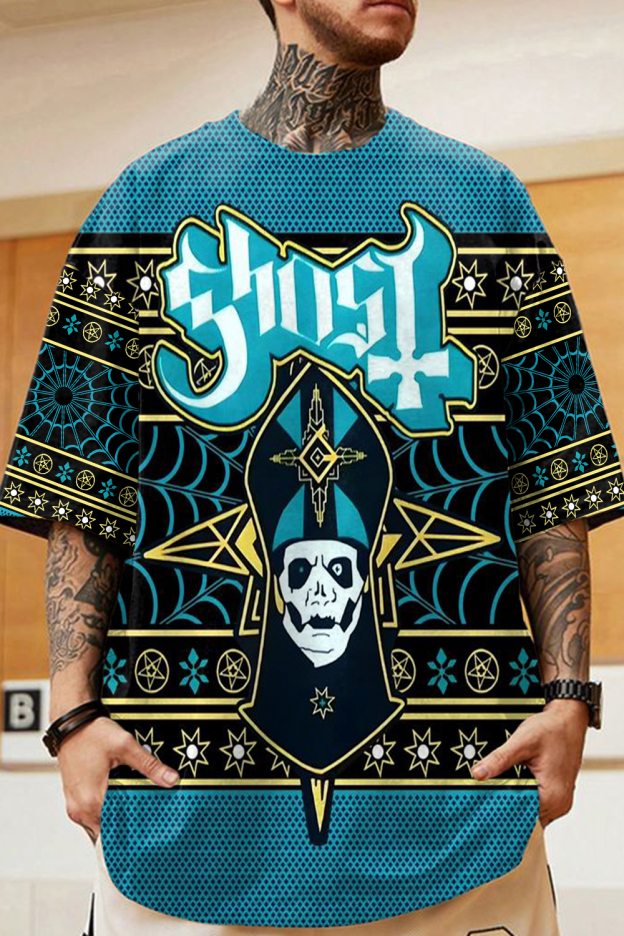 Ghost Band Christmas Printed T-Shirt