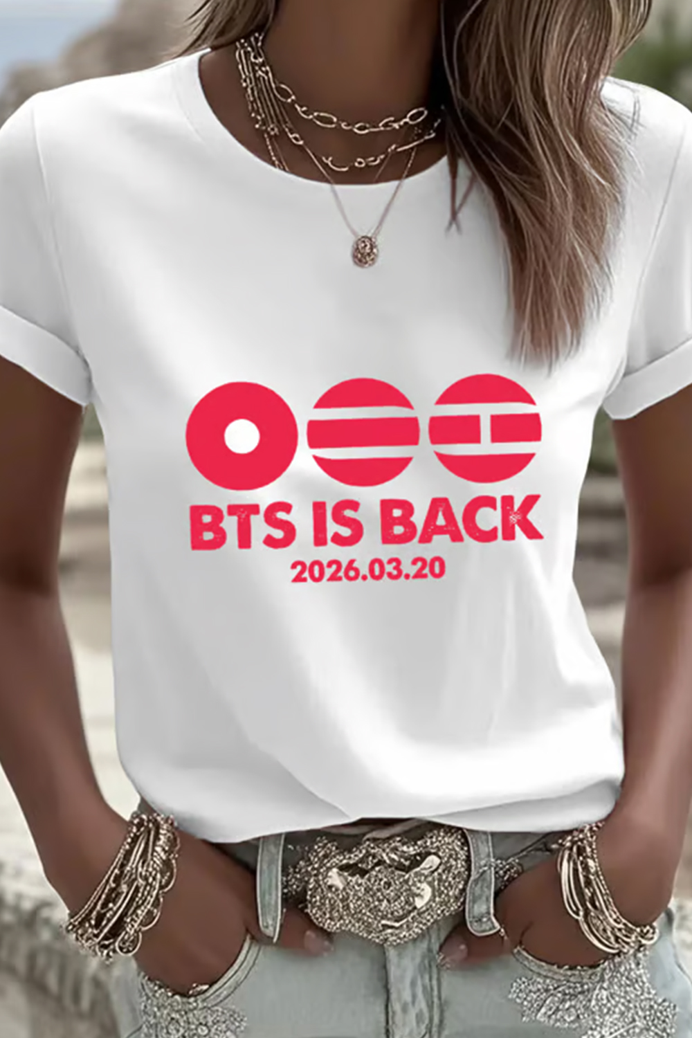 Women's Leisure Print T-Shirt