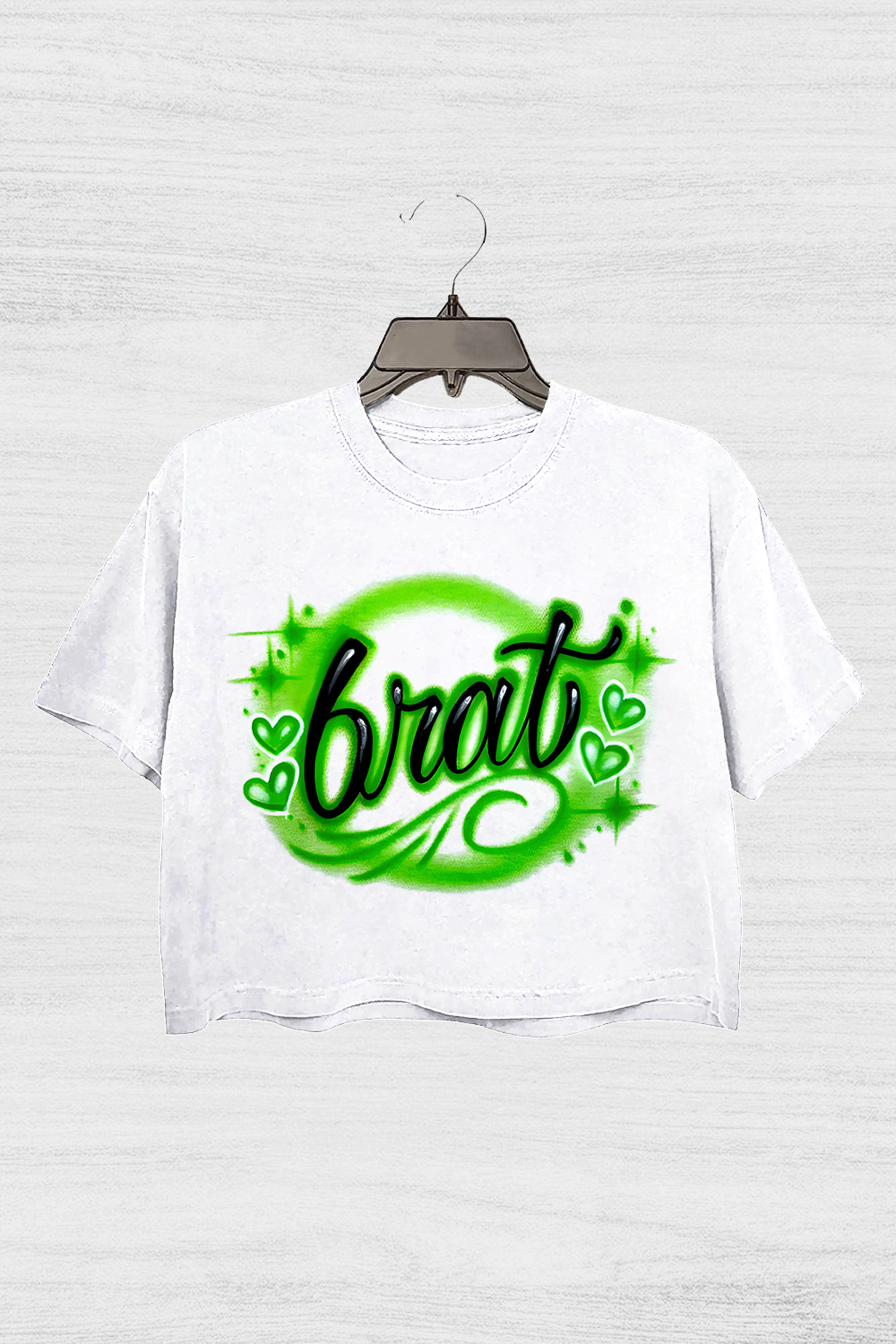 Airbrush Brat Crop Top For Women