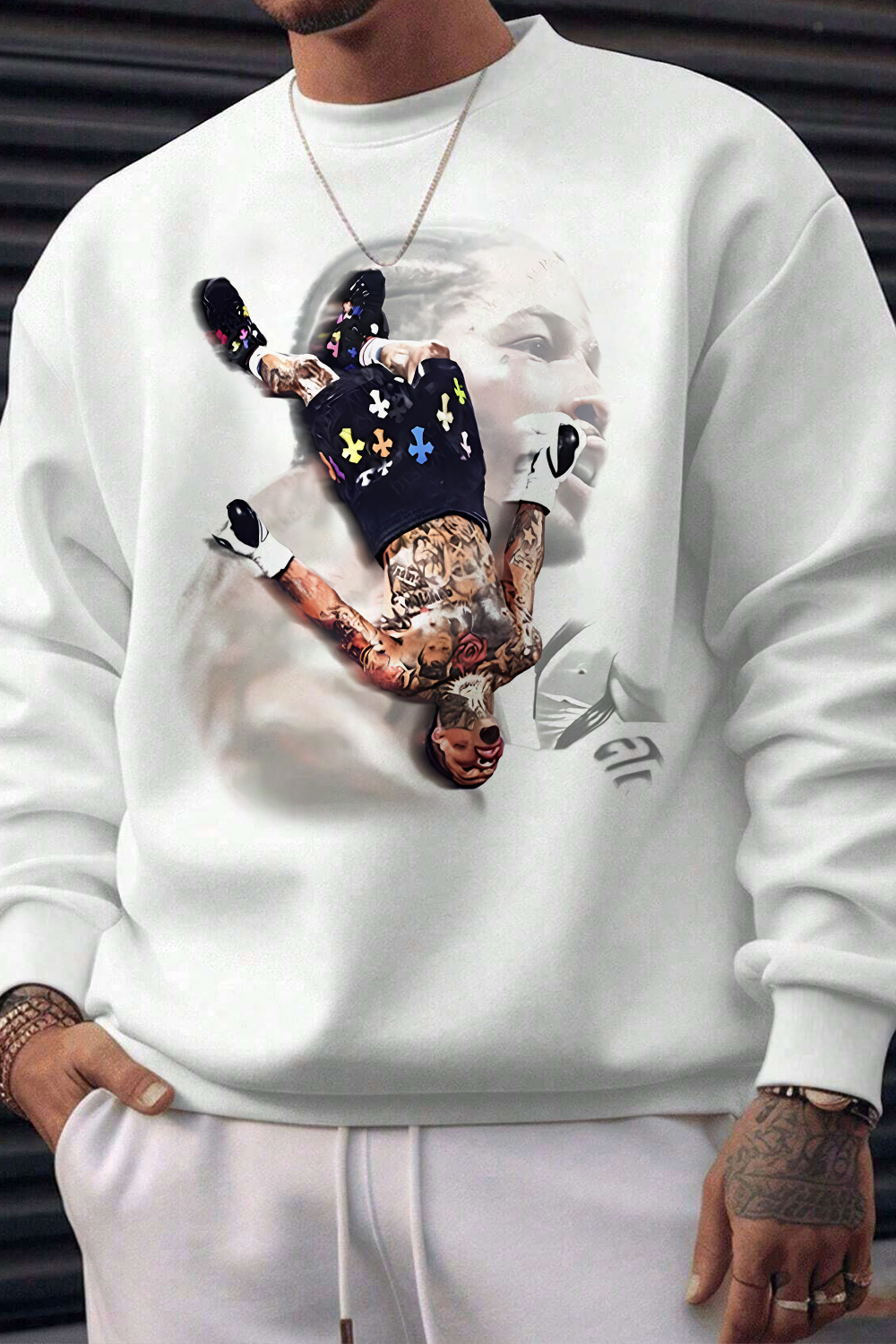 Gervonta Tank Davis Flip   Fleece Sweatshirt For Men