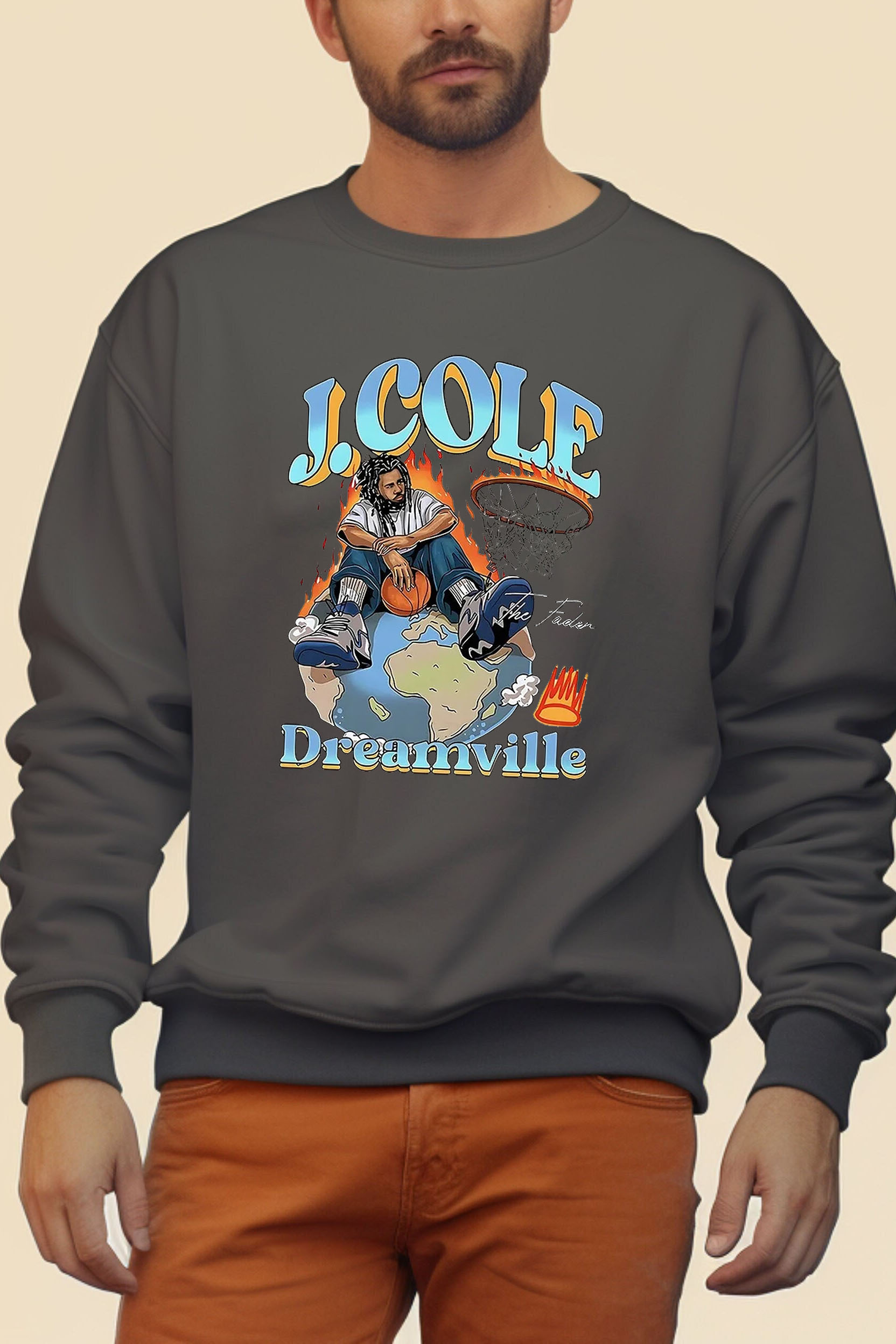 [Copy]J Cole Dreamville Vintage Men Sweatshirts