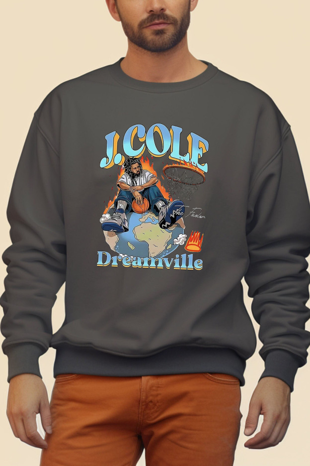 [Copy]J Cole Dreamville Vintage Men Sweatshirts