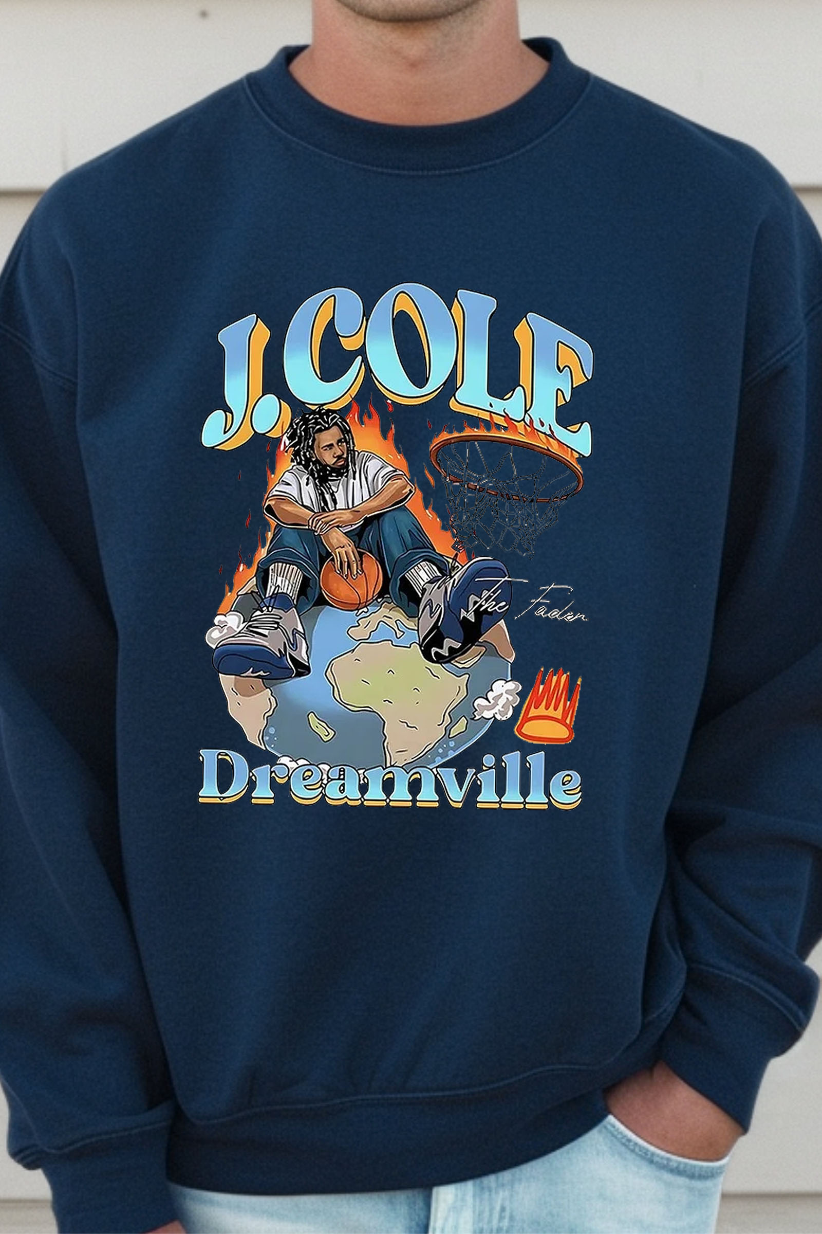 [Copy]J Cole Dreamville Vintage Men Sweatshirts