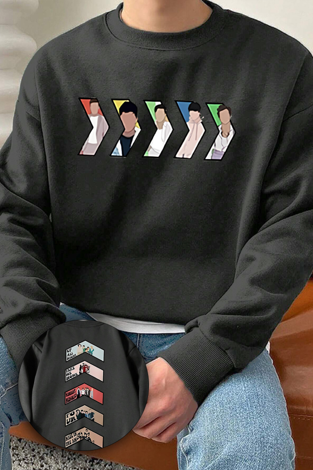 All Album 1D Fleece Sweatshirt For Men