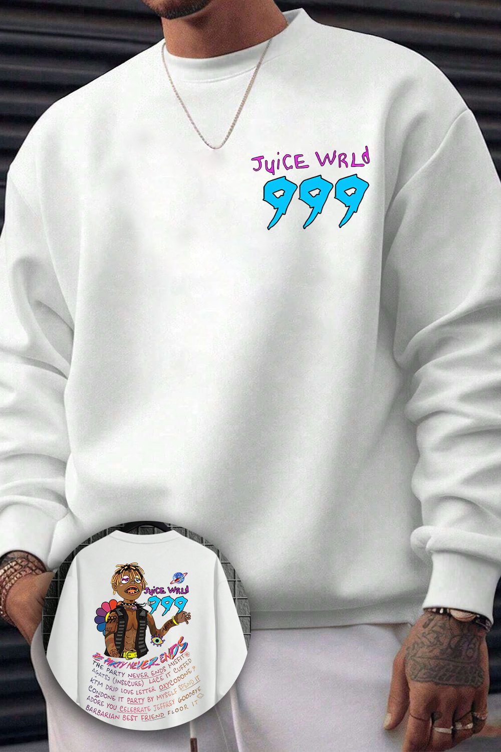 Juice Wrld 999 Fleece Sweatshirt For Men