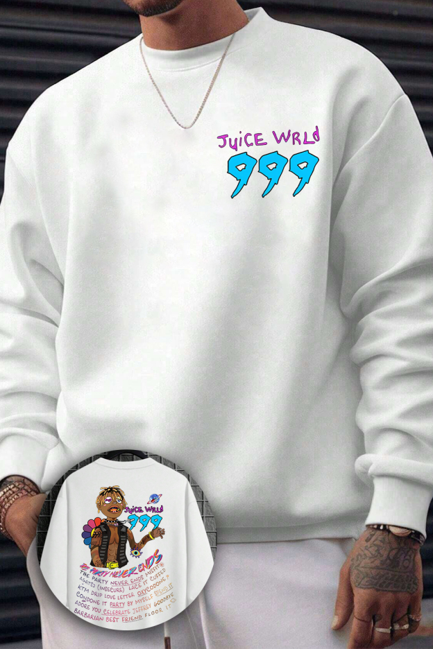 Juice Wrld 999 Fleece Sweatshirt For Men