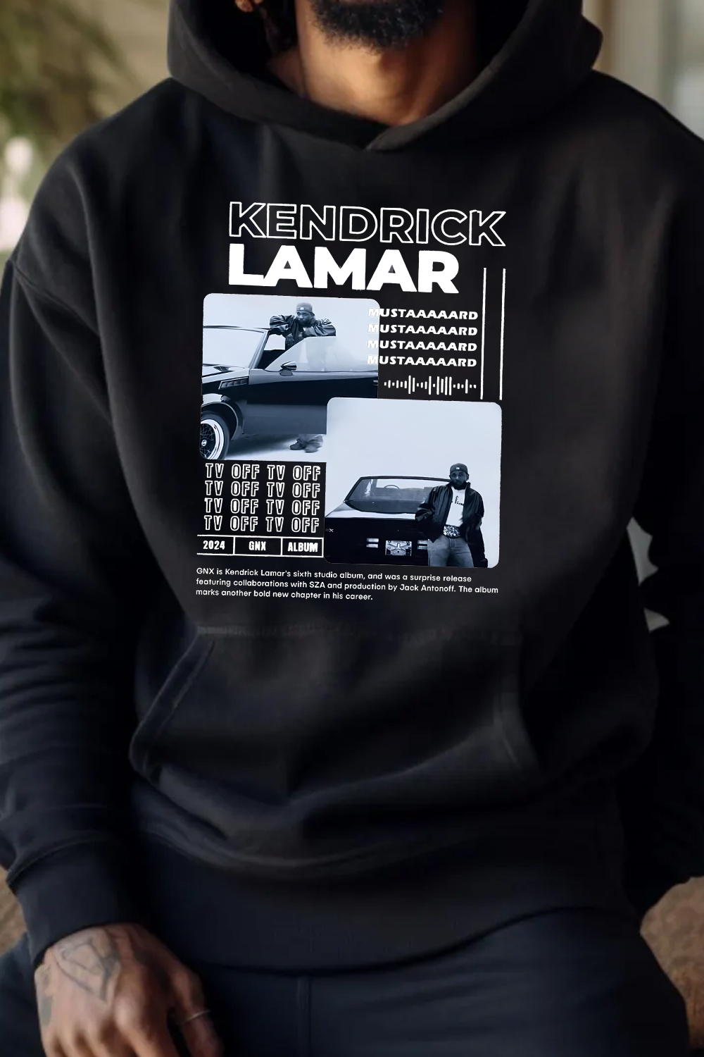 Kendrick TV OFF Fleece Sweatshirt For Men
