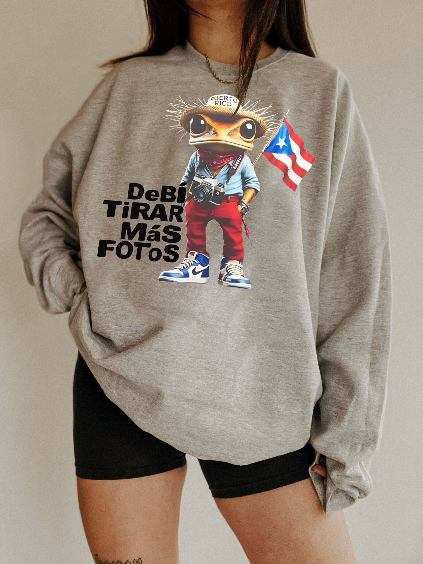 Bad Bunny DTMF Frog Flag Sweatshirt For Women