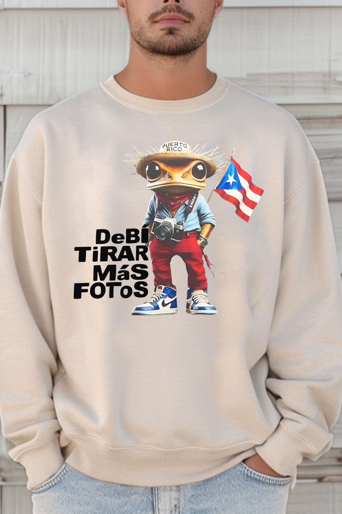 Bad Bunny DTMF Frog Flag Sweatshirt For Men