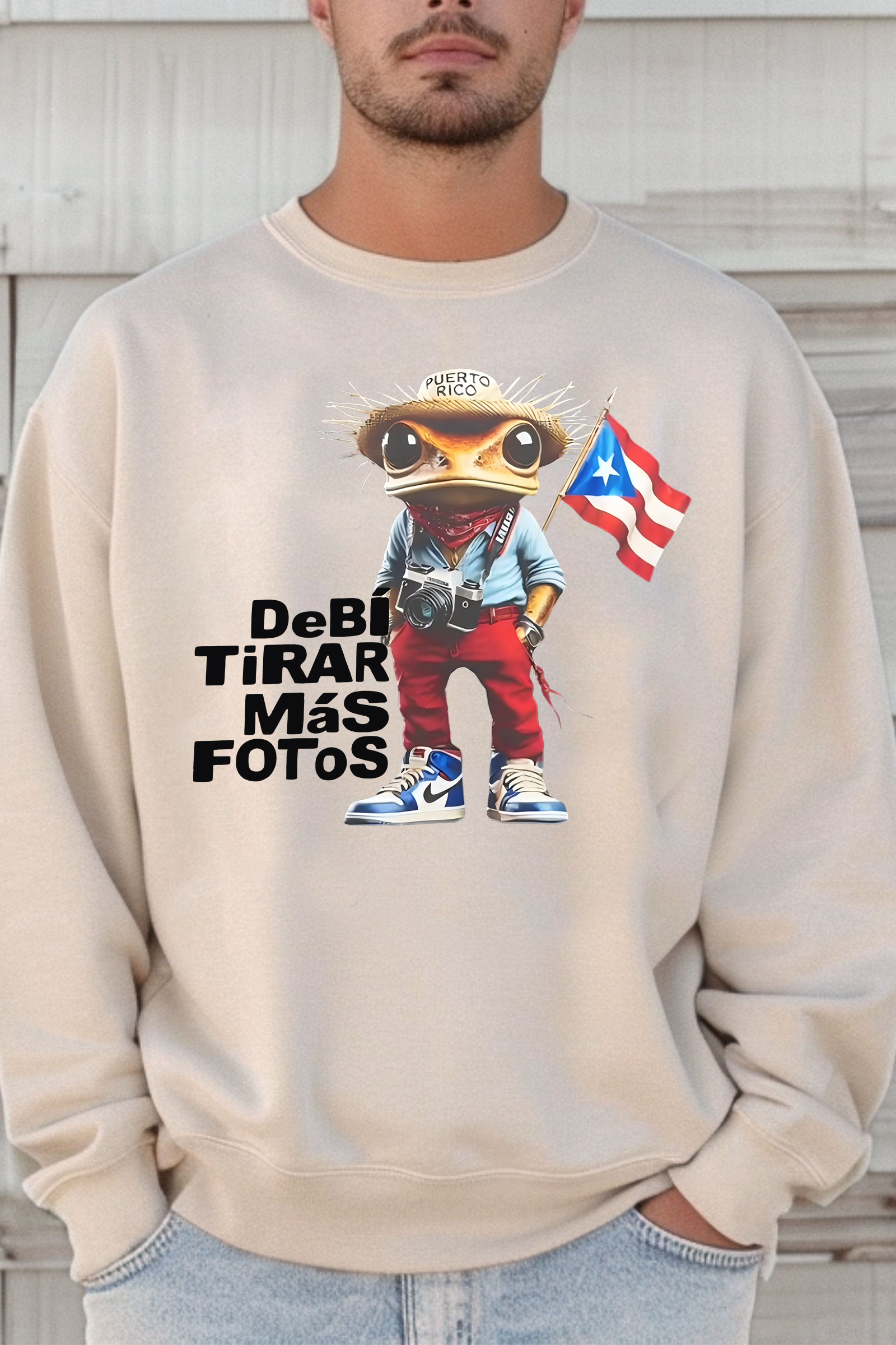 Bad Bunny DTMF Frog Flag Sweatshirt For Men