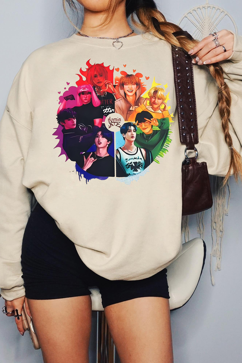 Stray Kids Dominate World Tour Graphic Sweatshirt For Women