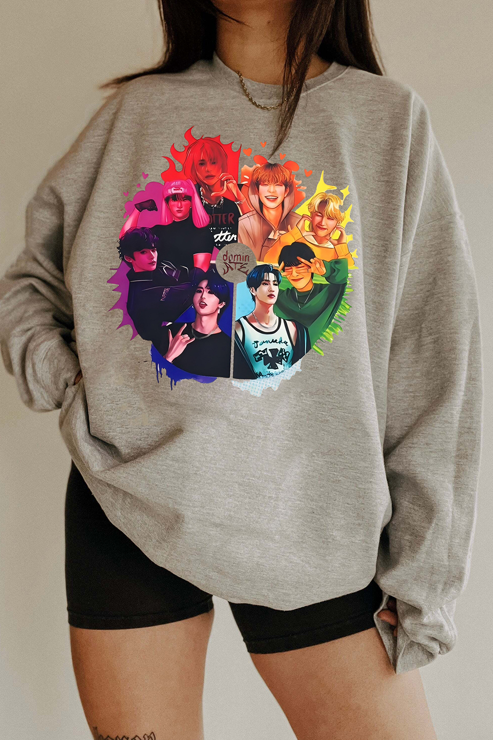 Stray Kids Dominate World Tour Graphic Sweatshirt For Women