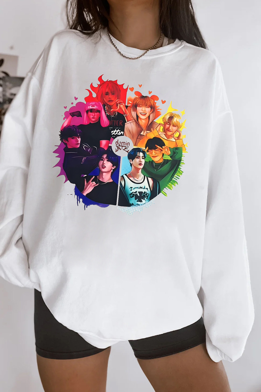 Stray Kids Dominate World Tour Graphic Sweatshirt For Women