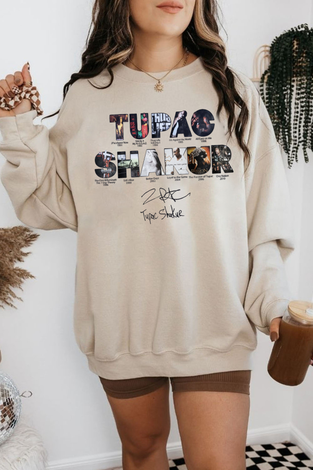 2pacs Hakur Album Sweatshirt For Women