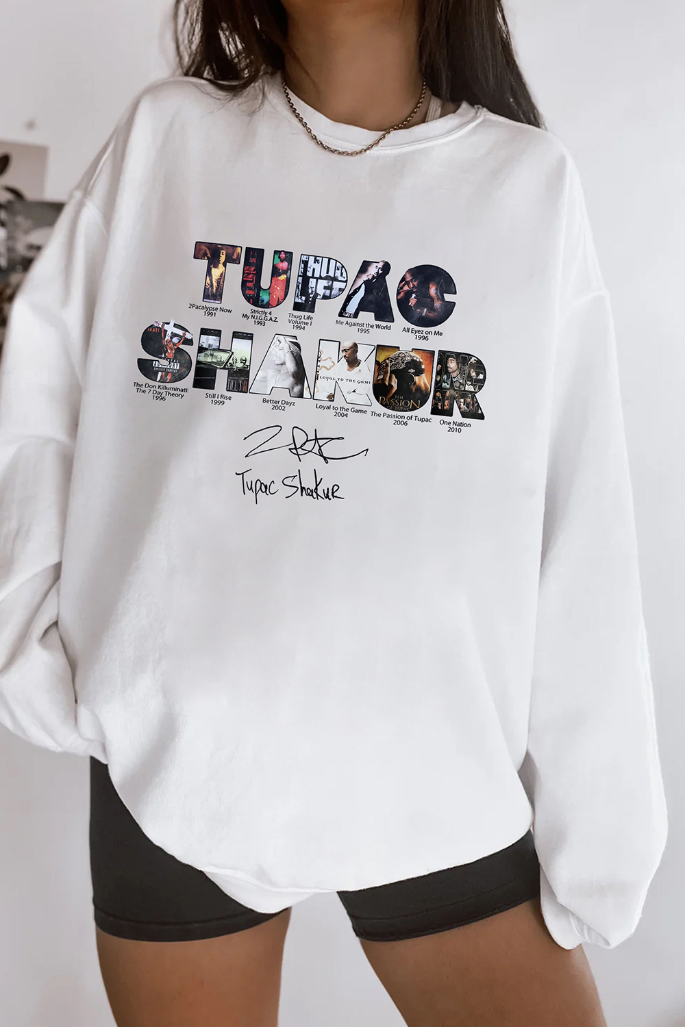 2pacs Hakur Album Sweatshirt For Women