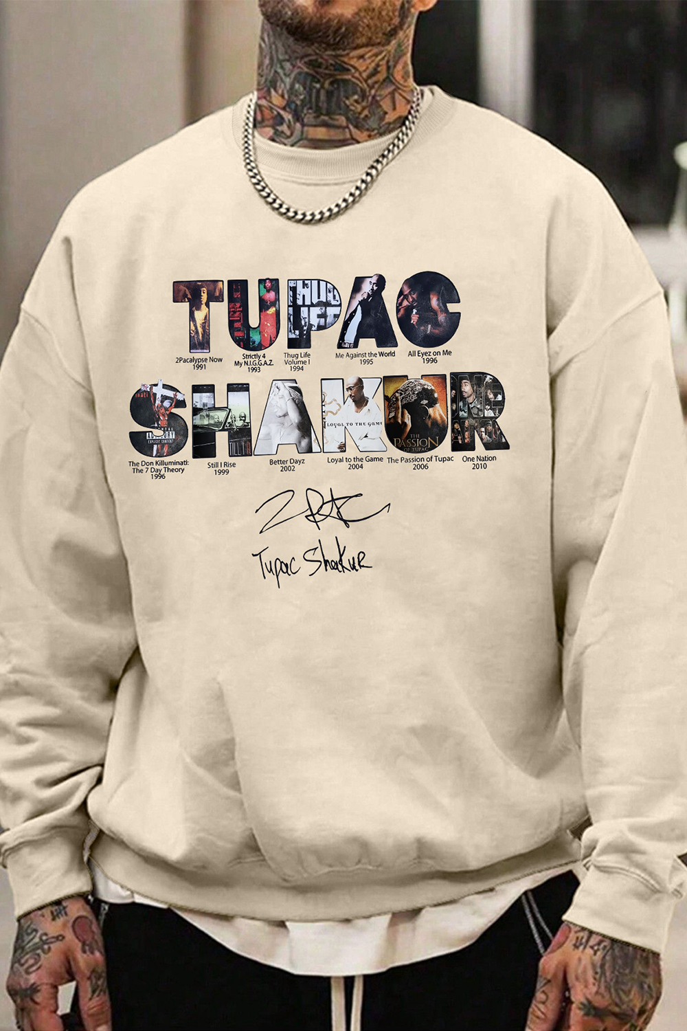 2pacs Hakur Album Sweatshirt For Men