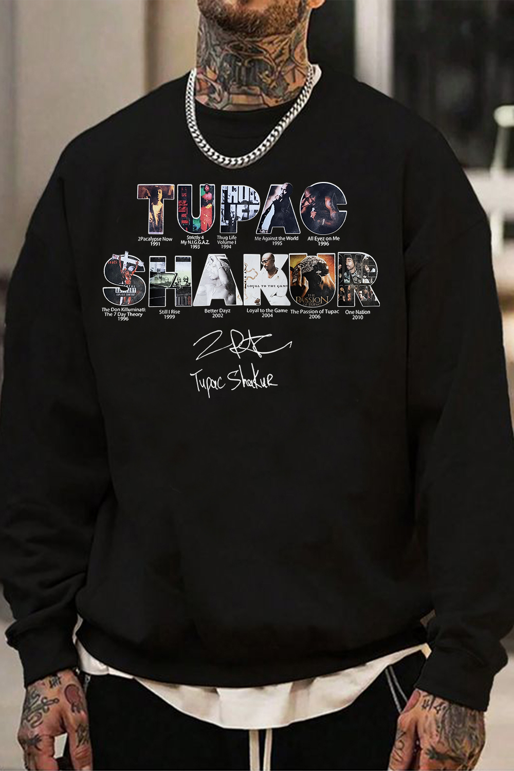 2pacs Hakur Album Sweatshirt For Men
