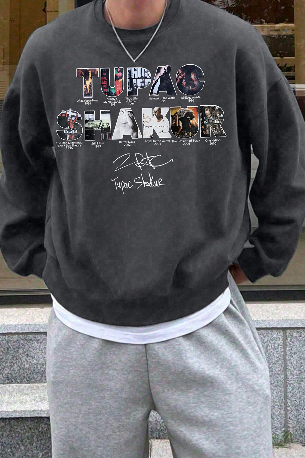 2pacs Hakur Album Sweatshirt For Men