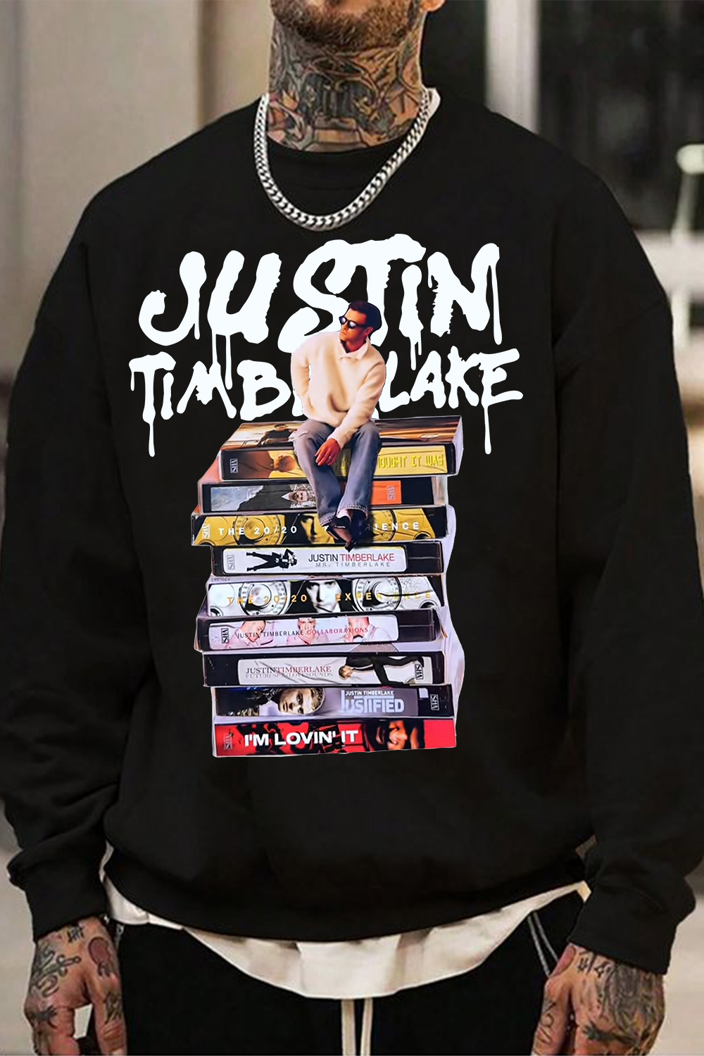 Justin Timberlake Concert Album Sweatshirt For Men