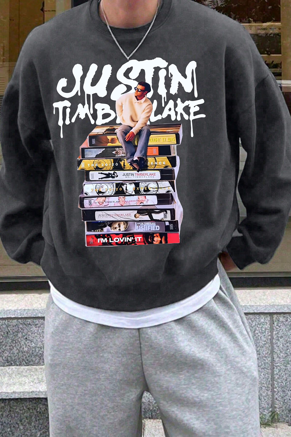 Justin Timberlake Concert Album Sweatshirt For Men