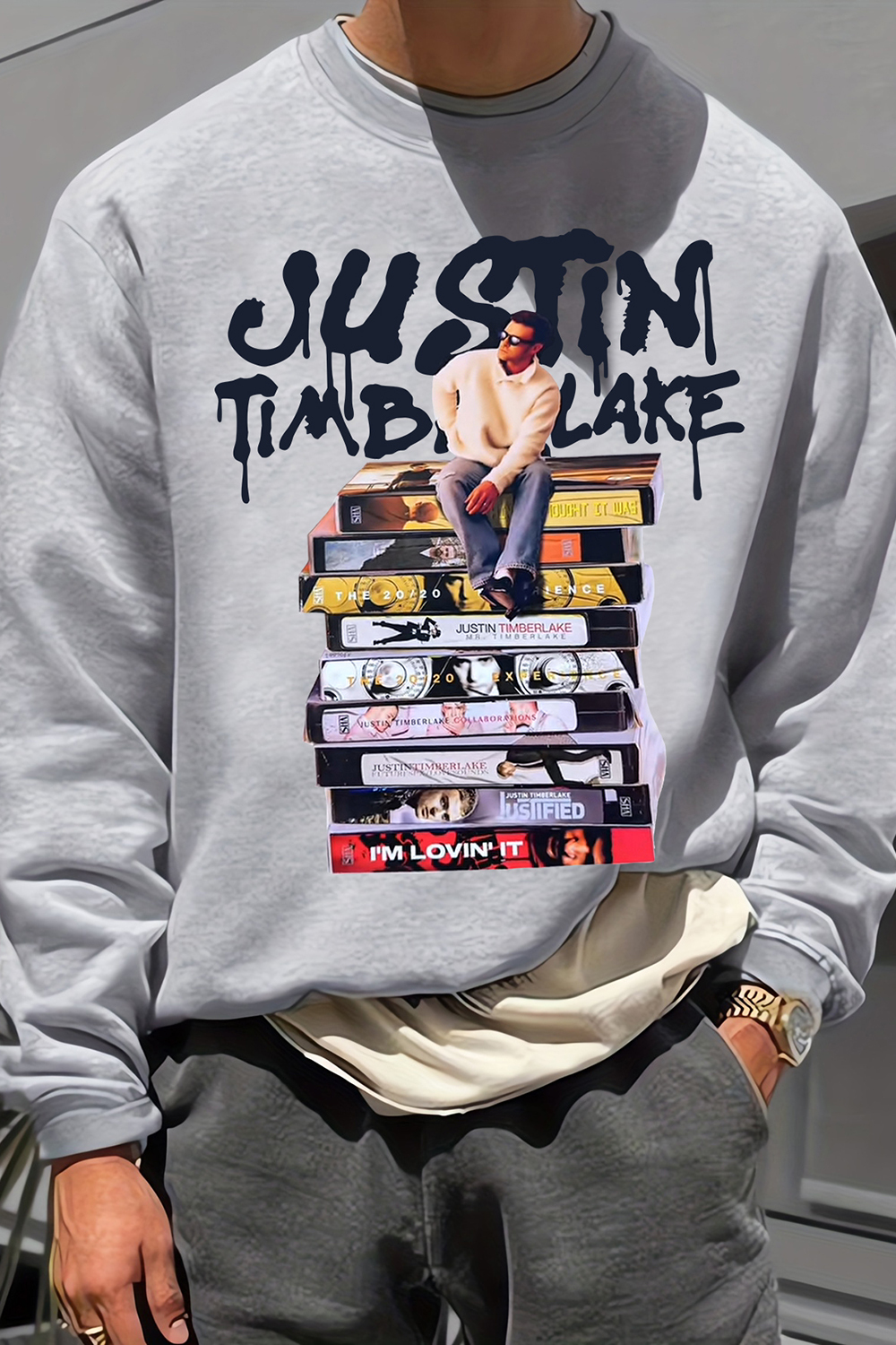 Justin Timberlake Concert Album Sweatshirt For Men