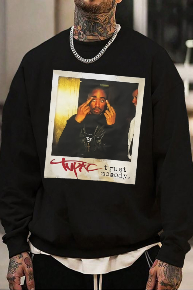 Rapper Tupac Graphic Tee For Men
