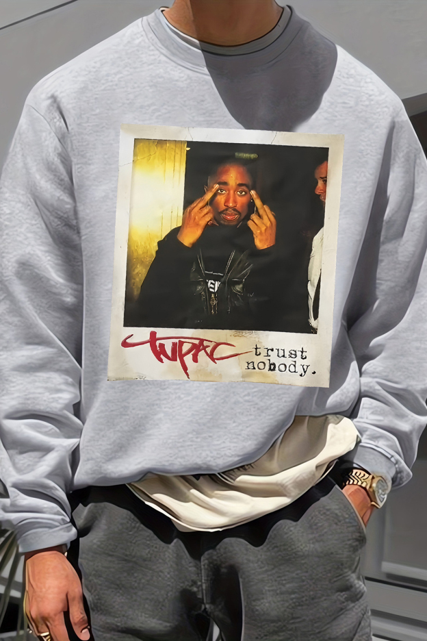 Rapper Tupac Graphic Tee For Men