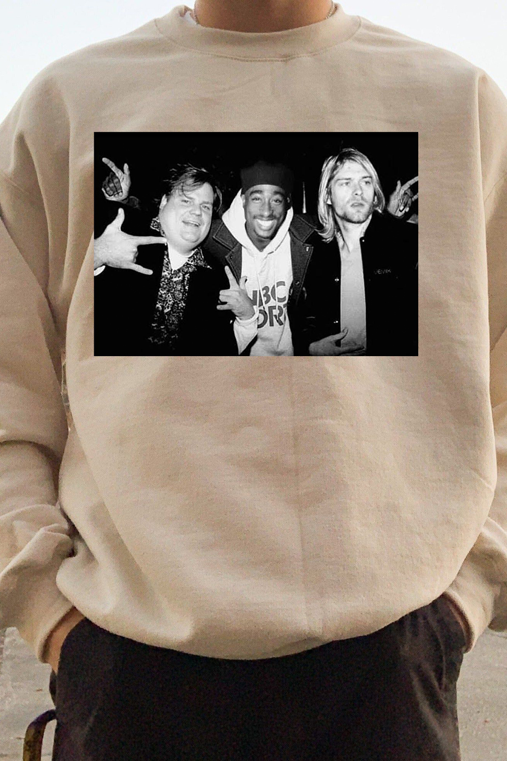 Legend Chris Farley 2Pac Shakur and Kurt Cobain Tee For Men