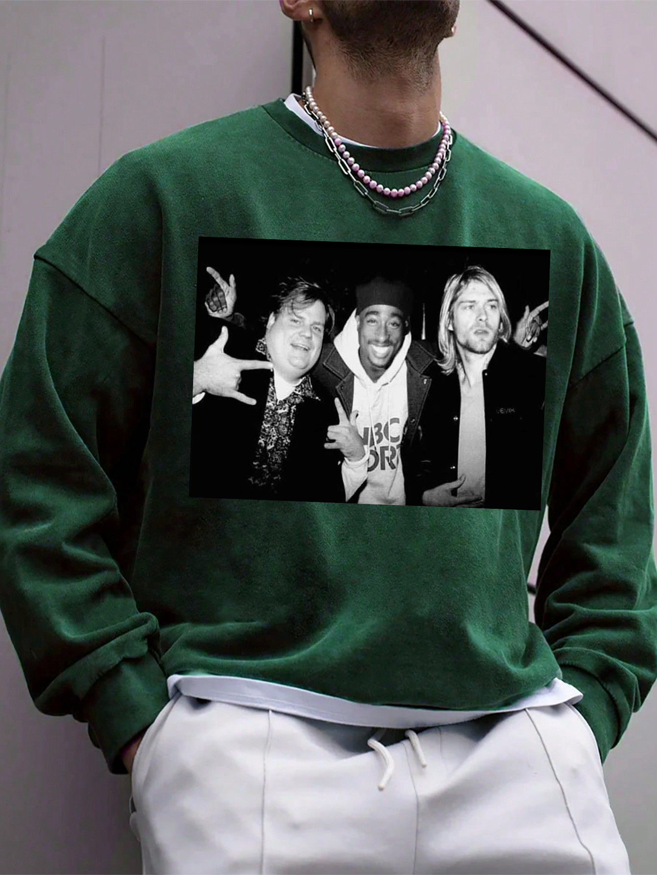 Legend Chris Farley 2Pac Shakur and Kurt Cobain Tee For Men