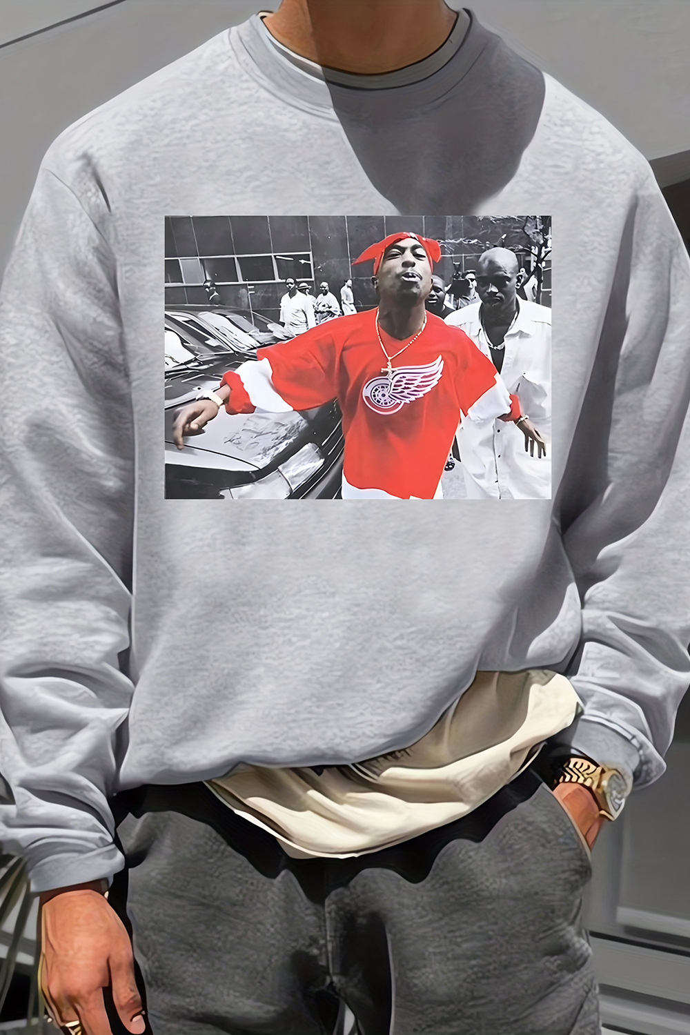Legend Tupac Shakur Graphic Sweatshirt For Men