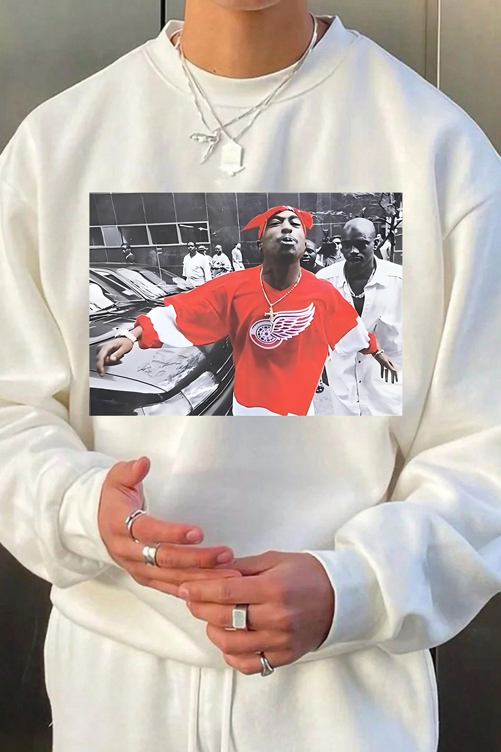 Legend Tupac Shakur Graphic Sweatshirt For Men